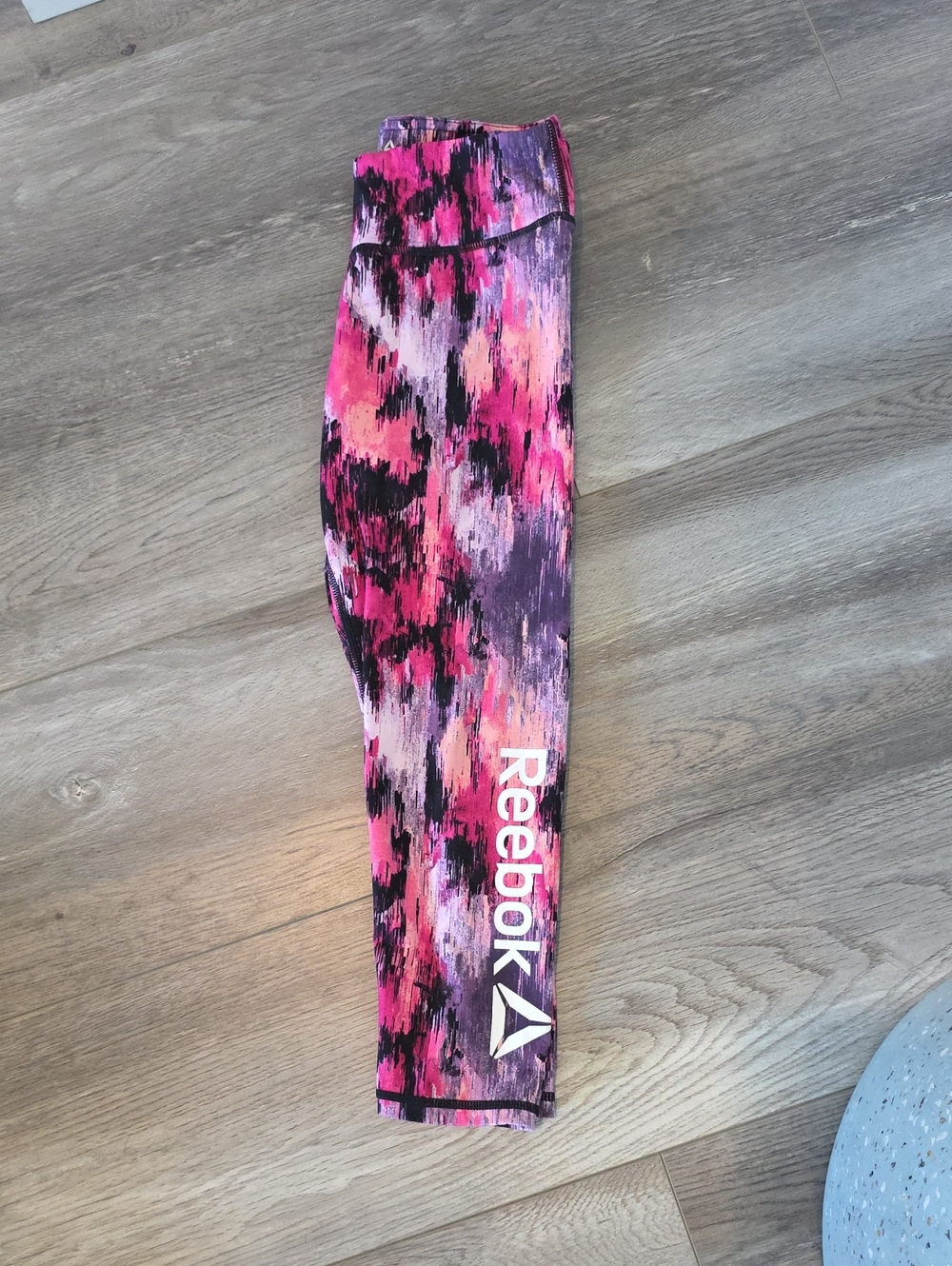 Reebok CAPRI Pink, Purple & Black Girls' Active Leggings